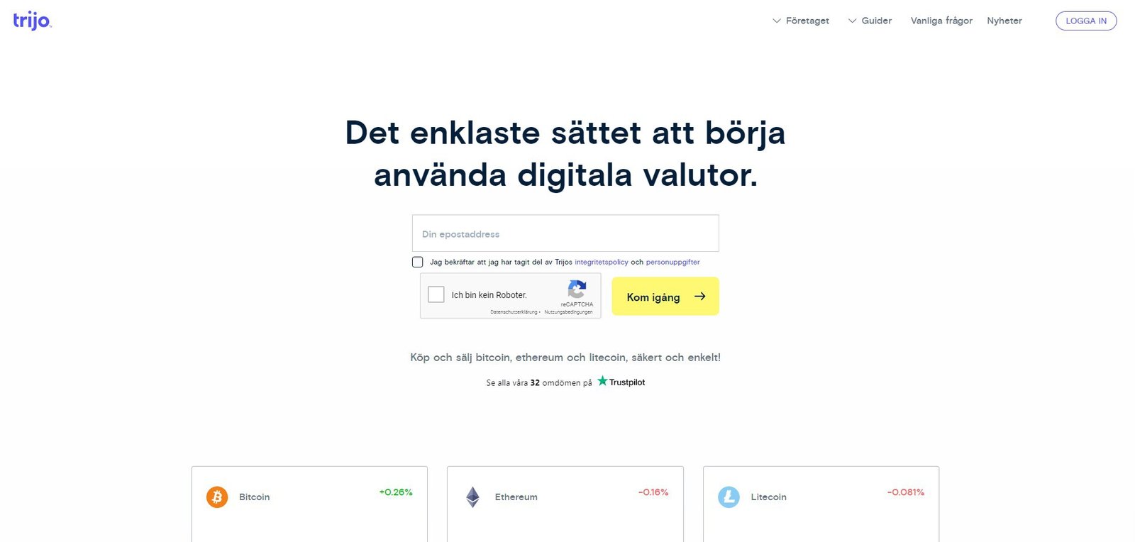 Hemsidan av trijo.co